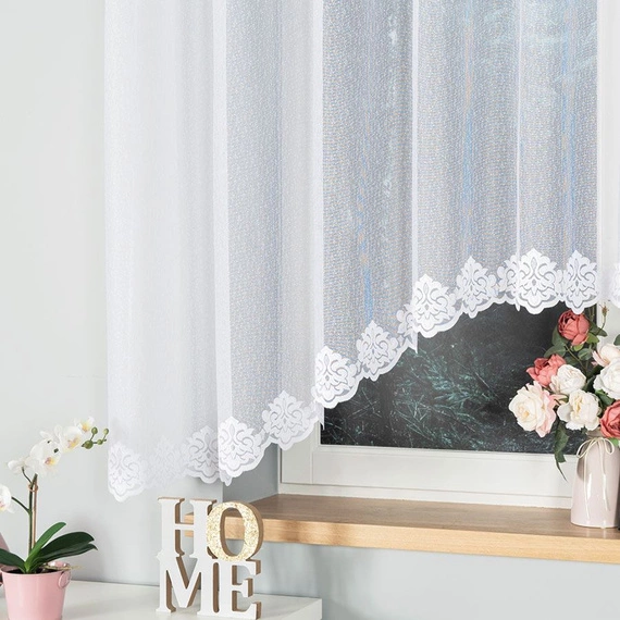 Firanka gotowa żakardowa ŻAKLINA / 300x160cm / kolor biały