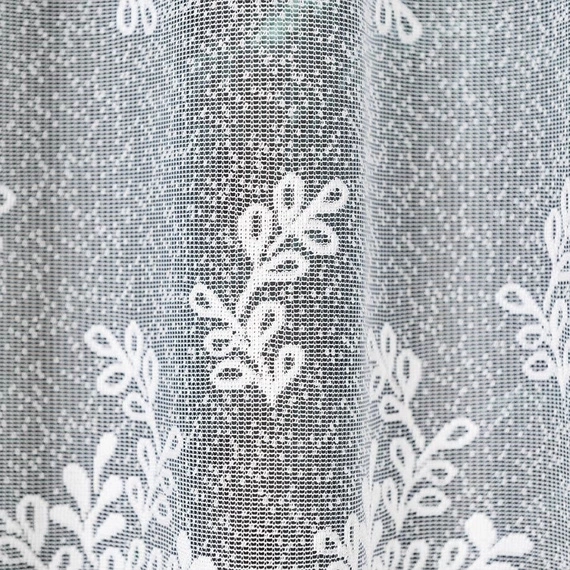 Zazdroska żakardowa 054160 / kolor biały / wysokość 90cm