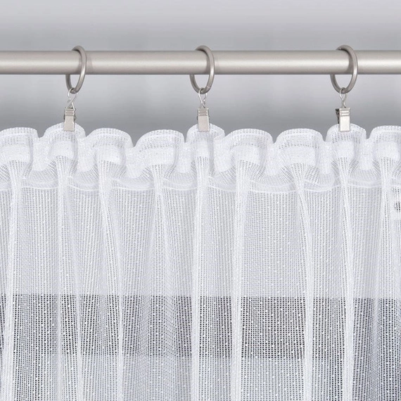 Firanka żakardowa 018495 / kolor biały / wysokość 250cm