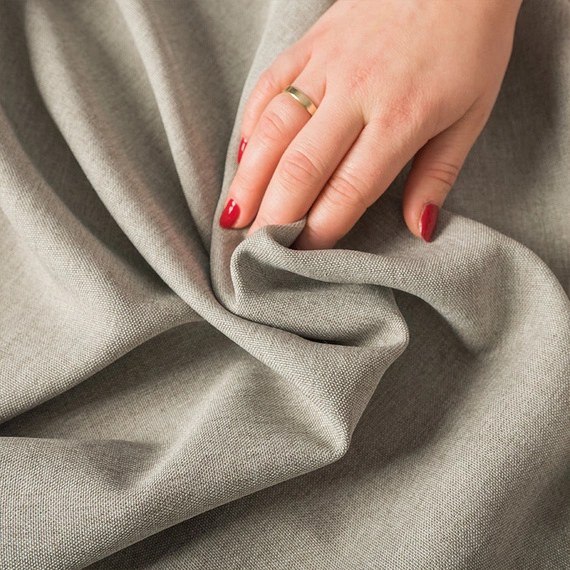 Tkanina zasłonowa IBIZA / wysokość 300cm / kolor 020 szarobeżowy