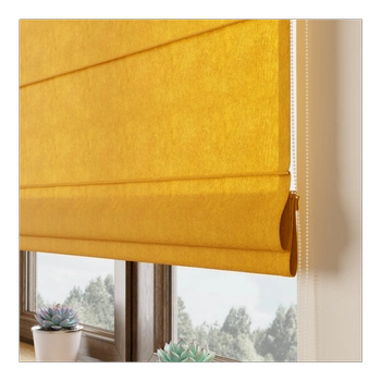 Roleta rzymska Milas / musztardowa 047 / szyta na wymiar