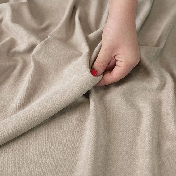 Tkanina zasłonowa MILAS / wys 290cm / kolor 375 (szarobeżowy)