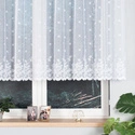 Firanka żakardowa 054160 / kolor biały / kupon 110x120cm