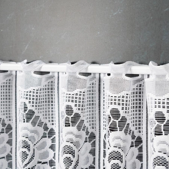 Zazdroska żakardowa 320630 / kolor biały / wysokość 30cm