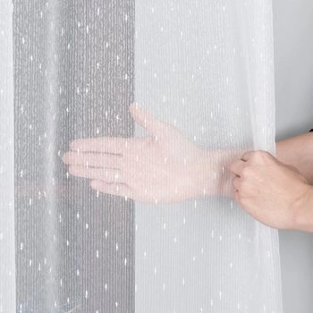 Markizeta a'la deszczyk 000163 z obciążnikiem / kolor biały / wysokość 330cm