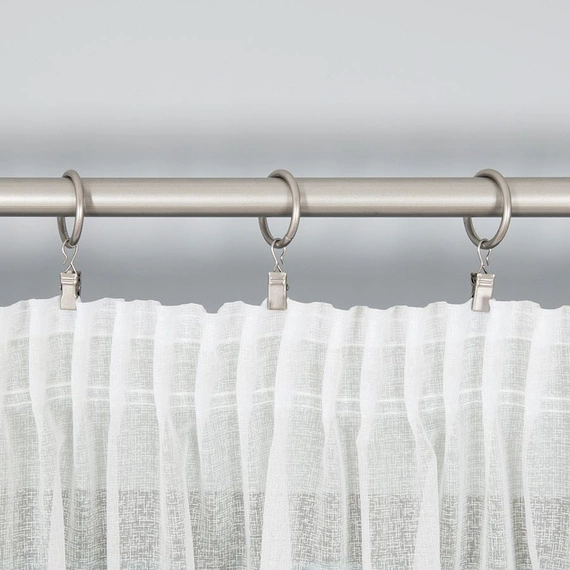 Firanka SABLE z obciążnikiem / kolor kremowy / wysokość 330cm