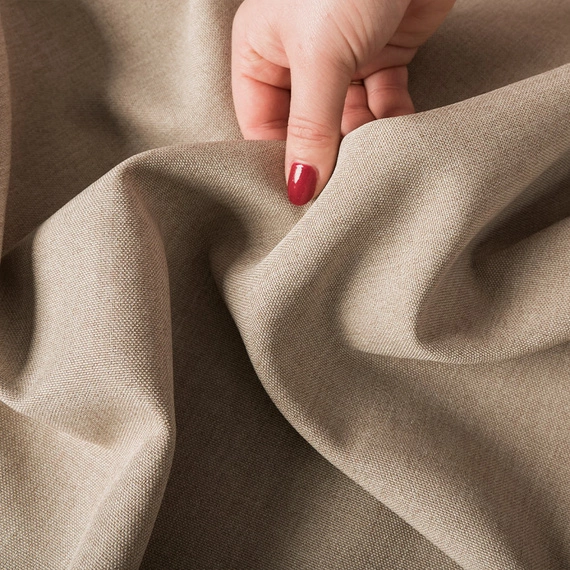 Tkanina zasłonowa IBIZA / kolor 004 beżowy / kupon 50x300cm