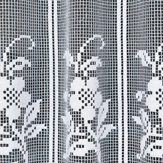 Zazdroska żakardowa 344230 / kolor biały / wysokość 50cm