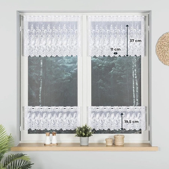 Zazdroska żakardowa na metry 018227 / wysokość 50cm