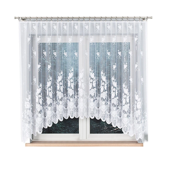 Firanka gotowa żakardowa EDYTA / 300x160cm / kolor biały