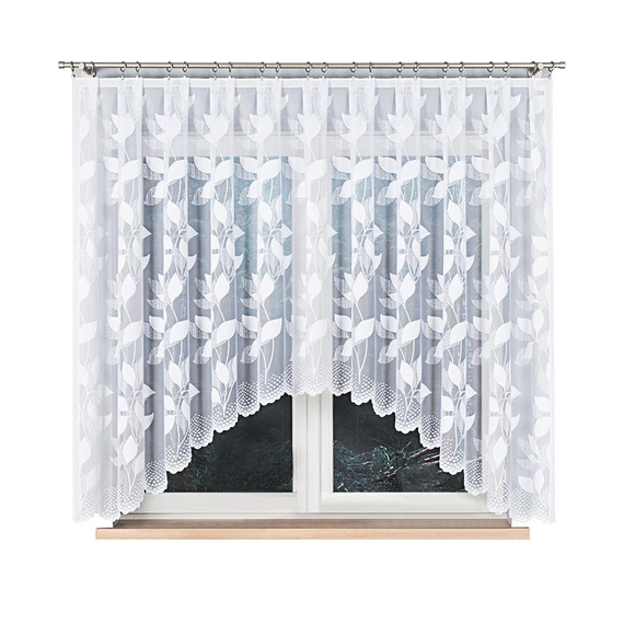 Firanka gotowa żakardowa MARTYNA / 320x160cm / kolor biały