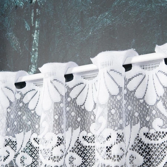 Zazdroska żakardowa 017480 / kolor biały / wysokość 45cm