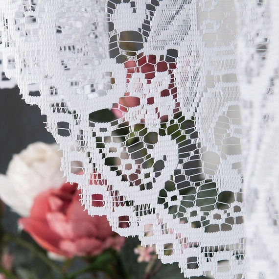 Firanka gotowa żakardowa 004304 / 330x130cm / kolor biały