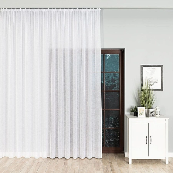 Firanka fantazyjna 000559 / kolor biały z błyskiem / wysokość 330cm