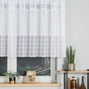 Firanka żakardowa na metry 018869 / kolor biały / wysokość 120cm