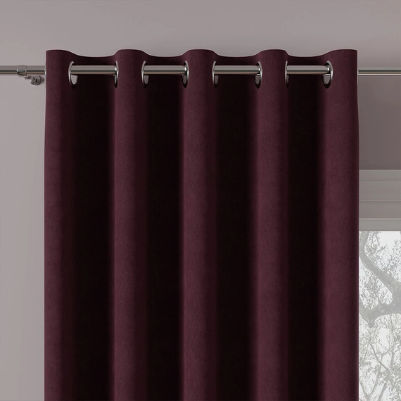 Tkanina zasłonowa MILAS / wysokość 290cm / kolor 030 (bordowy)
