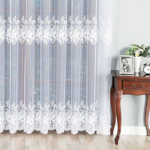 Firanka żakardowa na metry 018227 / kupon 240x250cm