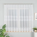 Firanka haftowana na metry 127136 / kolor biały / wysokość 160cm
