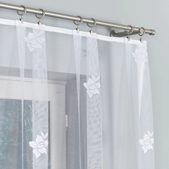 Firanka gotowa żakardowa IRENA / 420x160cm / kolor biały