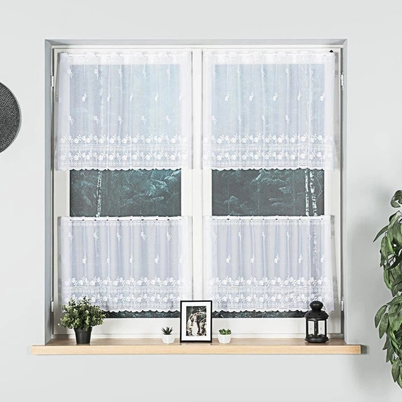 Zazdroska żakardowa na metry 023410 / wysokość 60cm