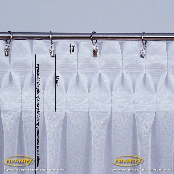 Usługa marszczenia firan i zasłon