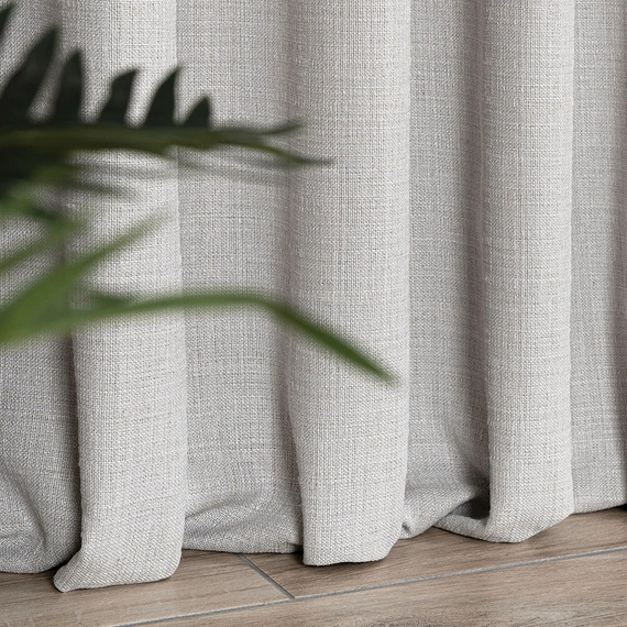 Tkanina zasłonowa na metry Laila / kolor 003 szary / kupon 150x300cm