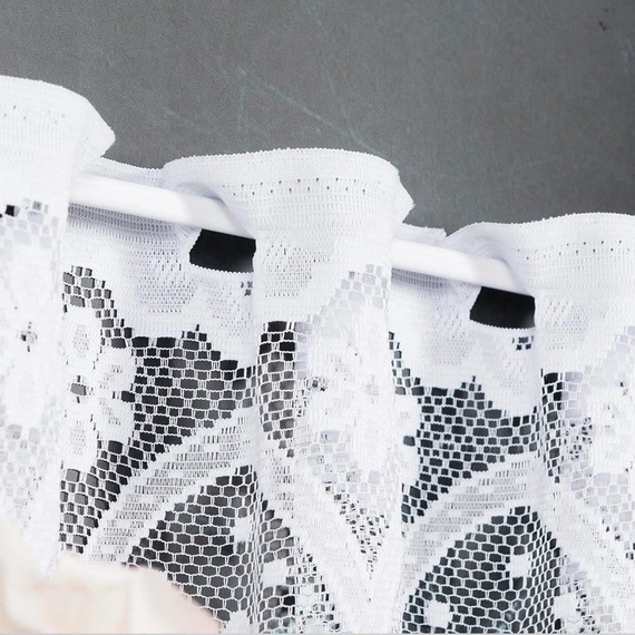 Zazdroska żakardowa 004421 / kolor biały / wysokość 30cm