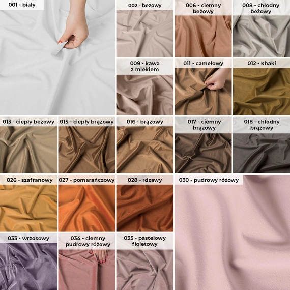 Tkanina zasłonowa na metry VELVET / wysokość 300cm / kolor 018 chłodny brązowy