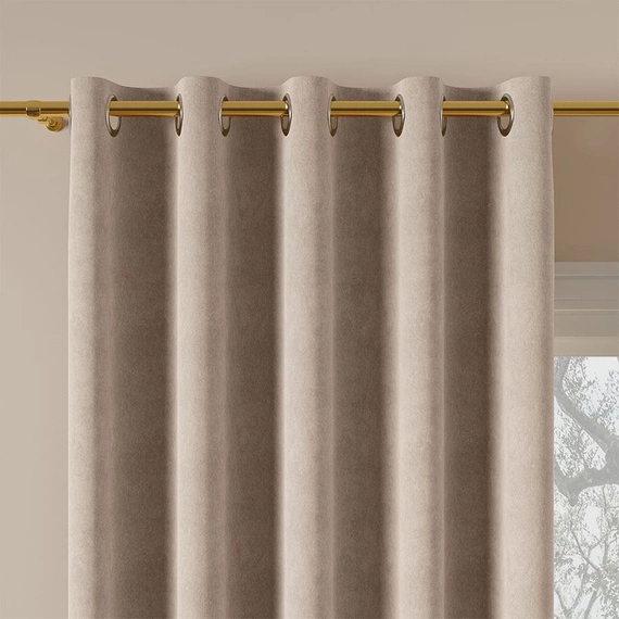 Tkanina zasłonowa MILAS / kolor 003 (beżowy) / kupon 130x290cm