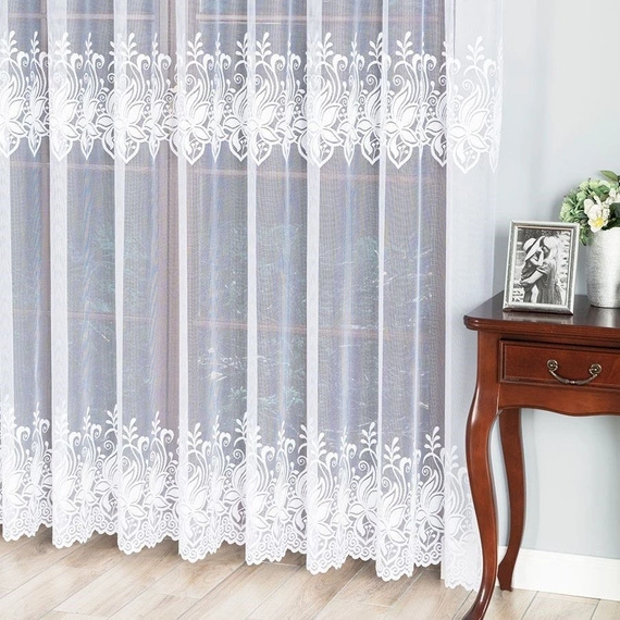 Firanka żakardowa na metry 018227 / kupon 240x250cm