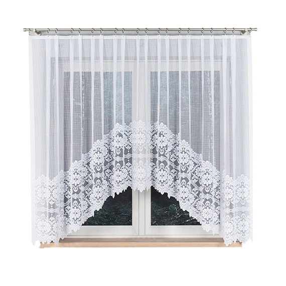 Firanka gotowa żakardowa SERAFINA / 310x160cm / kolor biały