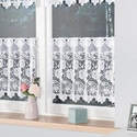 Zazdroska żakardowa 017480 / kolor biały / wysokość 60cm