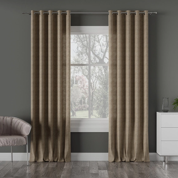 Tkanina zasłonowa MILAS / wysokość 290cm / kolor 043 (cappuccino)