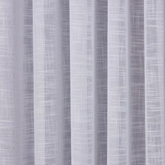 Tkanina zasłonowa a'la LEN - L1037 / kolor biały / kupon 210x280cm