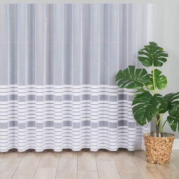 Firanka żakardowa na metry 000281 / kolor biały / kupon 360x250cm