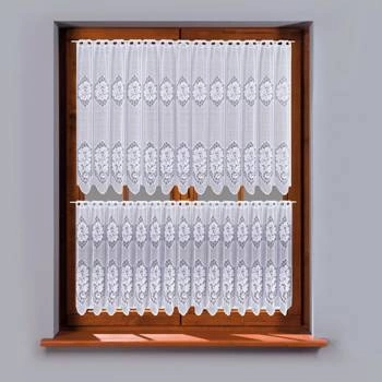 Zazdroska żakardowa 320630 / kolor biały / wysokość 50cm