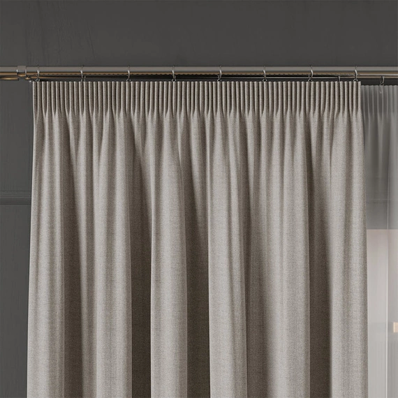 Tkanina zasłonowa IBIZA / wysokość 300cm / kolor 020 szarobeżowy