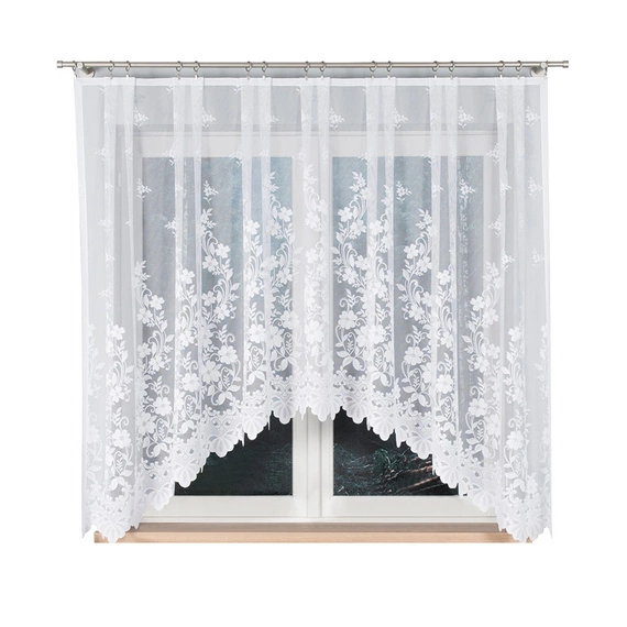 Firanka gotowa żakardowa LUDWIKA / 310x160cm / kolor biały