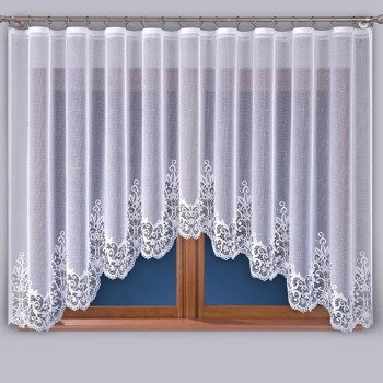 Firanka gotowa żakardowa 004304 / 300x160cm / kolor biały