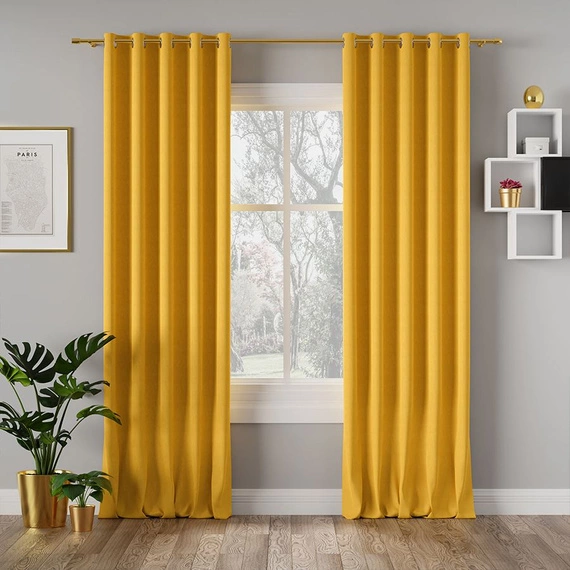 Tkanina zasłonowa MILAS / wysokośc 290cm / kolor 047 (kurkuma)