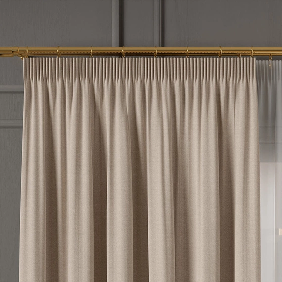 Tkanina zasłonowa IBIZA / wysokość 300cm / kolor 017 beżowy