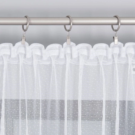 Firanka żakardowa gotowa na tasmie 018495 / kolor biały / 500x175cm