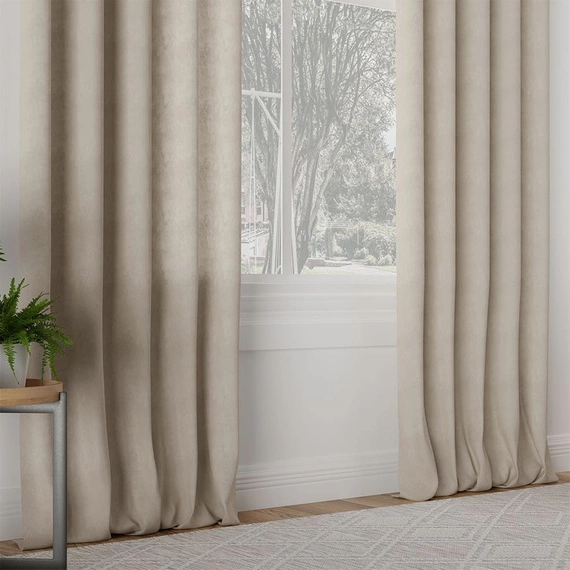 Tkanina zasłonowa MILAS / kolor 375 (szarobeżowy) / kupon 210x290cm