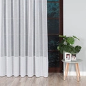 Firanka fantazyjna z ozdobnym dołem 017564 / kolor biały / wysokość 305cm