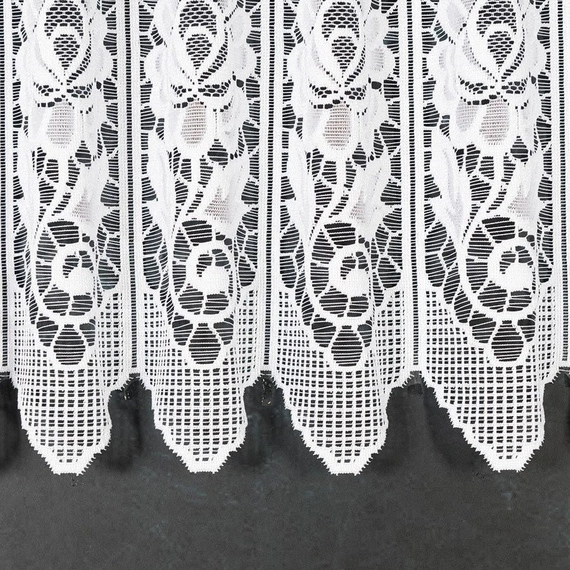 Zazdroska żakardowa 320630 / kolor biały / wysokość 30cm