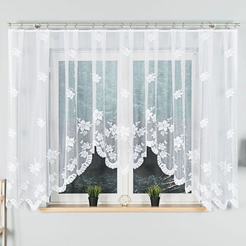 Firanka gotowa żakardowa IRENA / 420x160cm / kolor biały