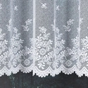 Firanka żakardowa 054160 / kolor biały / kupon 110x120cm