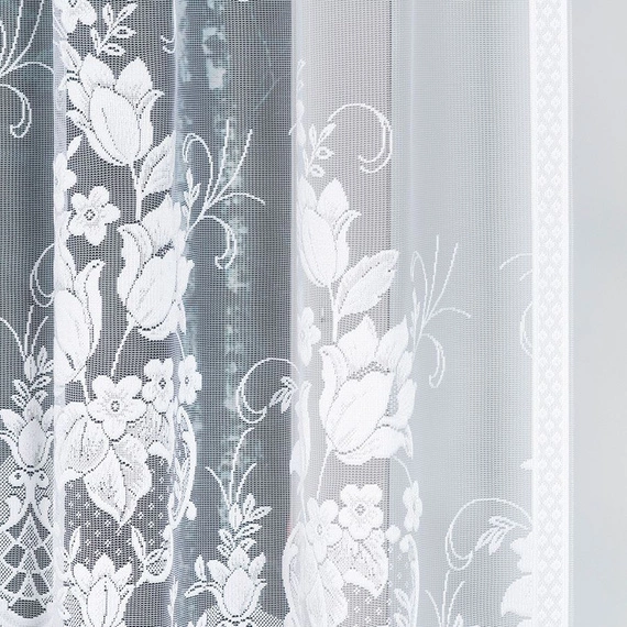 Firanka gotowa żakardowa EDYTA / 300x160cm / kolor biały