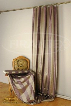 Tkanina zasłonowa PARK/306 - kolor fioletowo-beżowy