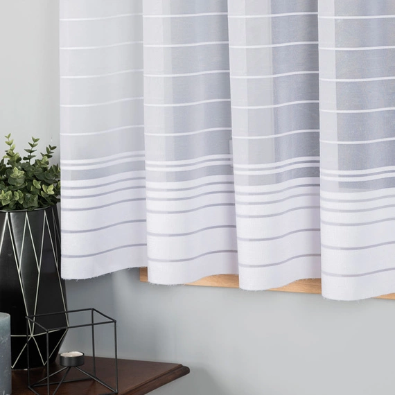 Firanka żakardowa na metry 000280 / kolor biały / kupon 140x160cm